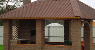 Беседка из кирпича под ключ в Махачкале цена от 3267 рублей - Строй-Мхч